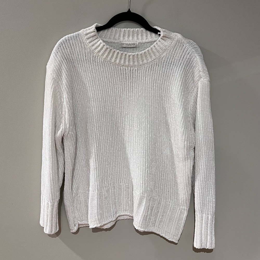 Cynthia Rowley White Knit Sweater